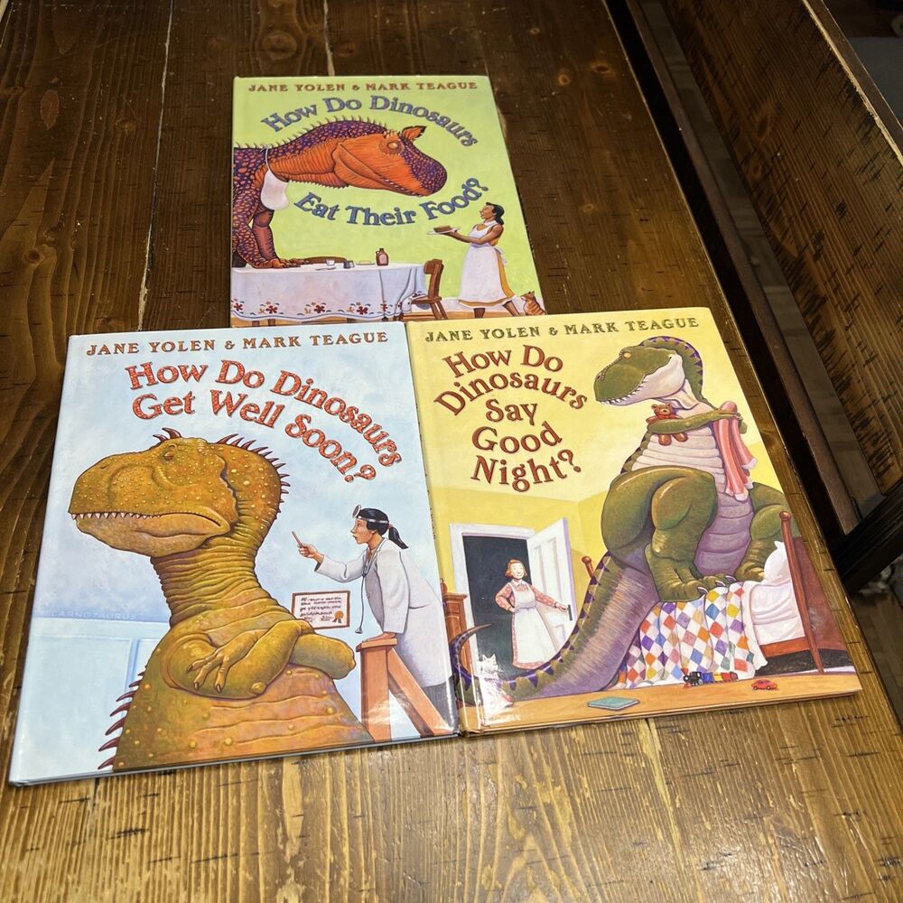 How Do Dinosaurs Children’s Hardbacks (Lot 3) New With Book Jackets